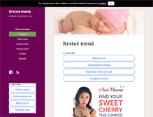 Tablet Screenshot of krstne-mena.eu